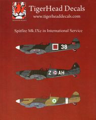 Tigerhead Decals  1/72 Supermarine Spitfire MK.IXe in International Service. - Turkish Air Force 1945- Royal Norwegian Air force 1946- Royal Egyptian Air Force 1948 THD72019