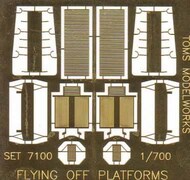  Toms Modelworks  1/700 Flying Off Platforms for WWI US & British Battleships TMW7100