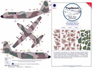  TopNotch  1/144 Lockheed C-130 Hercules IAF 'Karnaf' Camouflage pattern paint mask - Pre-Order Item TNM144-M192