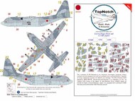  TopNotch  1/200 Lockheed C-130 Hercules Japan Camouflage pattern paint mask TNM200-M193