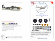  TopNotch  1/24 FAA 808 Sqn 'Sunfish' Royal Navy Grumman Hellcat National Insignia paint mask TNM24-I007