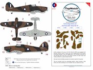 SEAC Hawker Hurricane Mk.I Pattern B Camouflage pattern paint masks #TNM24-M102
