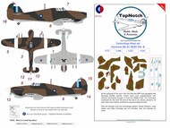  TopNotch  1/24 SEAC Hawker Hurricane Mk.IIc Pattern B Camouflage pattern paint masks TNM24-M104