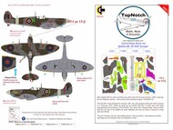 Supermarine Spitfire Mk.Vb RAF Europe camouflage pattern paint masks #TNM24-M114