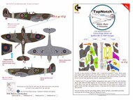  TopNotch  1/24 Supermarine Spitfire Mk.Vc RAF Europe camouflage pattern paint masks TNM24-M116