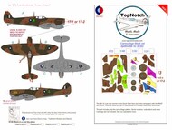  TopNotch  1/24 Supermarine Spitfire Mk.Vc SEAC camouflage pattern paint masks TNM24-M117