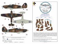 TopNotch  1/24 Hawker Hurricane Mk.IIB scheme A Camouflage pattern paint mask TNM24-M131