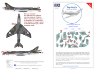  TopNotch  1/32 Hawker Hunter FGA.9/Mk.58/F.6 camouflage pattern paint mask TNM32-M014