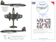 Gloster Meteor F.4 camouflage pattern paint mask #TNM32-M130