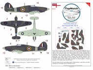  TopNotch  1/32 Hawker Sea Hurricane - Mk.I Pattern B Camouflage pattern paint masks TNM32-M134