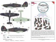 TopNotch  1/32 Hawker Sea Hurricane - Mk.IIc Pattern A Camouflage pattern paint masks TNM32-M137