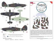  TopNotch  1/32 Hawker Sea Hurricane - Mk.IIc Pattern B Camouflage pattern paint masks TNM32-M138