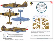  TopNotch  1/32 Hawker Hurricane Mk.IIc Tropical Pattern A Camouflage pattern paint masks TNM32-M165