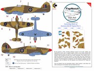  TopNotch  1/32 Hawker Hurricane Mk.IID Tropical Pattern A Camouflage pattern paint masks TNM32-M167