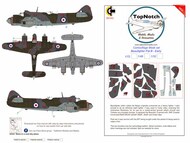  TopNotch  1/32 Bristol Beaufighter Mid/Late Pattern B camouflage pattern paint masks TNM32-M209