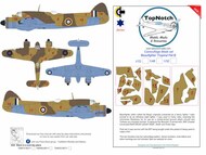  TopNotch  1/32 Bristol Beaufighter tropical Pattern B camouflage pattern paint masks TNM32-M211