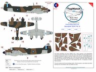  TopNotch  1/32 Bristol Beaufighter SEAC Pattern B camouflage pattern paint masks TNM32-M213