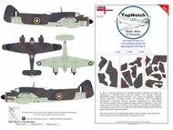  TopNotch  1/32 Bristol Beaufighter Royal Navy Pattern A camouflage pattern paint masks TNM32-M214