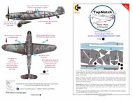  TopNotch  1/35 Messerschmitt Bf.109G-6 Regensburg/MTT camouflage pattern paint masks TNM35-M043