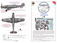  TopNotch  1/35 Messerschmitt Bf.109G-6 WNF camouflage pattern paint masks TNM35-M044