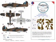  TopNotch  1/48 SEAC Hawker Hurricane Mk.IIc Pattern A Camouflage pattern paint masks TNM48-M103