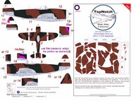 Republic P-47D Thunderbolt 'Bubble top' SEAC Camouflage pattern paint mask #TNM48-M217