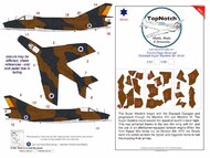 Dassault Super Mystere SMB2 'Sa ar'  camouflage pattern paint masks #TNM48-M234