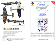  TopNotch  1/48 Supermarine Spitfire Mk.1a GR-U mask insignia packs TNM48-S006