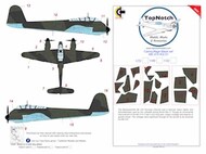  TopNotch  1/72 Messerschmitt Me.410A-1/U-2 Hornisse Pat B KG 51 Camouflage pattern paint mask TNM72-M018
