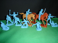 Civil War Artillery Cavalry w/Wounded Figure Playset (10 w/2 Horses) #TSR12