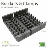  T-Rex Studio  1/35 Brackets & Clamps for German Panzer TRXTR35011