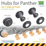  T-Rex Studio  1/35 Hubs for Panther (TAK/DRA kit) TRXTR35071