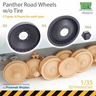  T-Rex Studio  1/35 Panther Road Wheels without Tires Set TRXTR35073