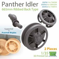  T-Rex Studio  1/35 Panther Idler 665mm Ribbed Back Type (TAK kit) TRXTR35078-1