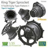  T-Rex Studio  1/35 King Tiger Sprocket Set 9 Teeth Early Type Pattern 1 TRXTR35083