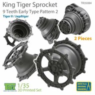  T-Rex Studio  1/35 King Tiger Sprocket Set 9 Teeth Early Type Pattern 2 TRXTR35084