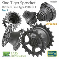  T-Rex Studio  1/35 King Tiger Sprocket Set 18 Teeth Late Type Pattern 1 TRXTR35087