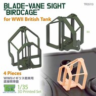  T-Rex Studio  1/35 Blade-Vane Sight 'Birdcage' for WW2 British Tank TRXTR35113