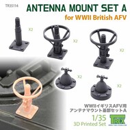 Antenna Mount Set A for WW2 British AFV #TRXTR35114