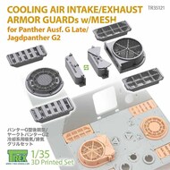  T-Rex Studio  1/35 Cooling Air Intake/Exhaust Armor Guards with Mesh for Panther G Late/Jagdpanther G2 TRXTR35121