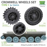  T-Rex Studio  1/35 Cromwell Wheels Set Type 1 (TAM kit) TRXTR35130