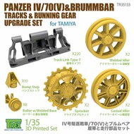  T-Rex Studio  1/35 Panzer IV/70(V) & Brummbar Tracks & Running Gear Upgrade Set (TAM kit) TRXTR35133