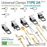 Universal Clamps for WW2 German Panzer Type 2A #TRXTR35135