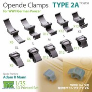  T-Rex Studio  1/35 Opened Clamps for WW2 German Panzer Type 2A TRXTR35138