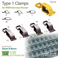  T-Rex Studio  1/35 Type 1 Clamps for WW2 German Panzer TRXTR35140