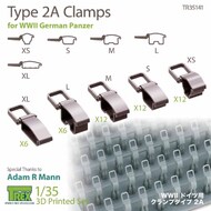 Type 2A Clamps for WW2 German Panzer #TRXTR35141