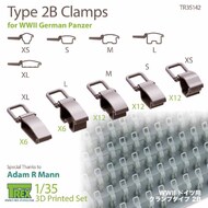  T-Rex Studio  1/35 Type 2B Clamps for WW2 German Panzer TRXTR35142