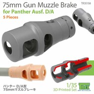 Muzzle Brakes for 75mm Gun for Panther Ausf.D/A #TRXTR35158