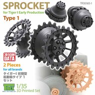 Tiger I Early Sprocket Type 1 #TRXTR35165-1