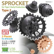 Tiger I Early Sprocket Type 2 #TRXTR35166-1